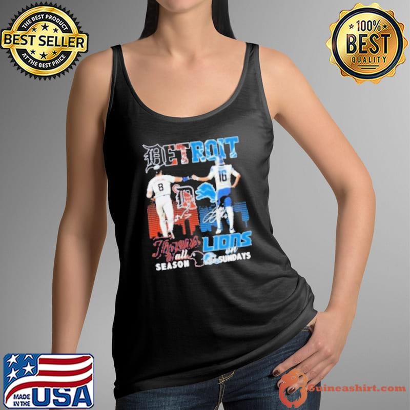 Detroit Tigers All Season X Detroit Lions On Sundays Shirt