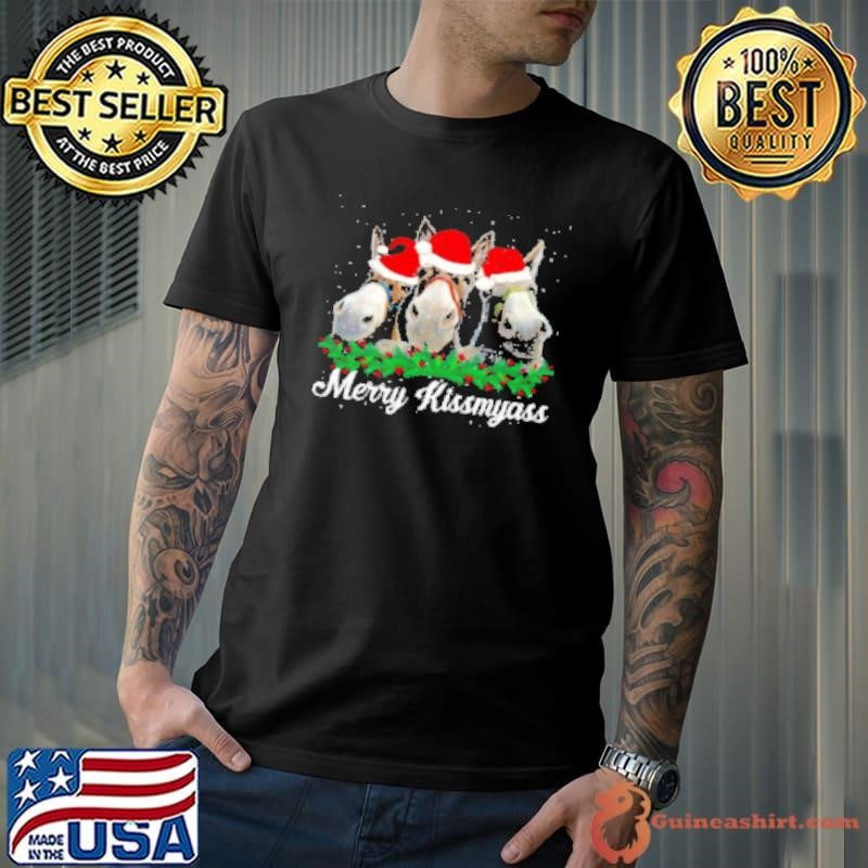 Donkey Christmas Merry Kissmyass Shirt