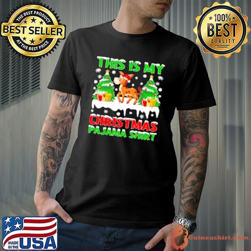 Donkey Christmas This Is My Christmas Pajma Shirt