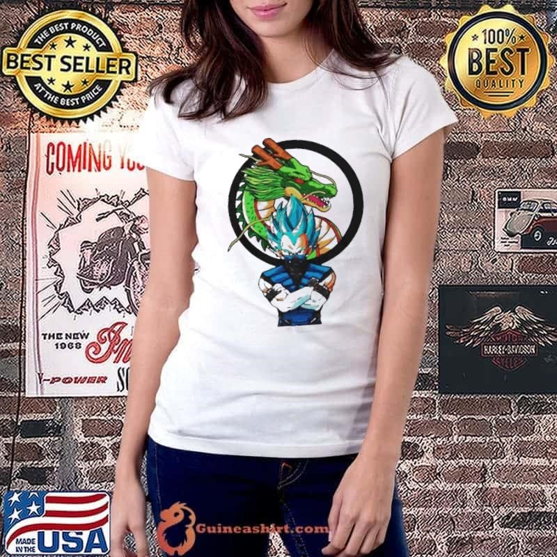 Dragon Ball Vegeta face mask shirt