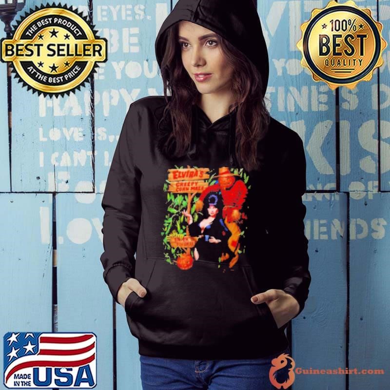 Elviras Creepy Corn Maze Halloween t Hoodie