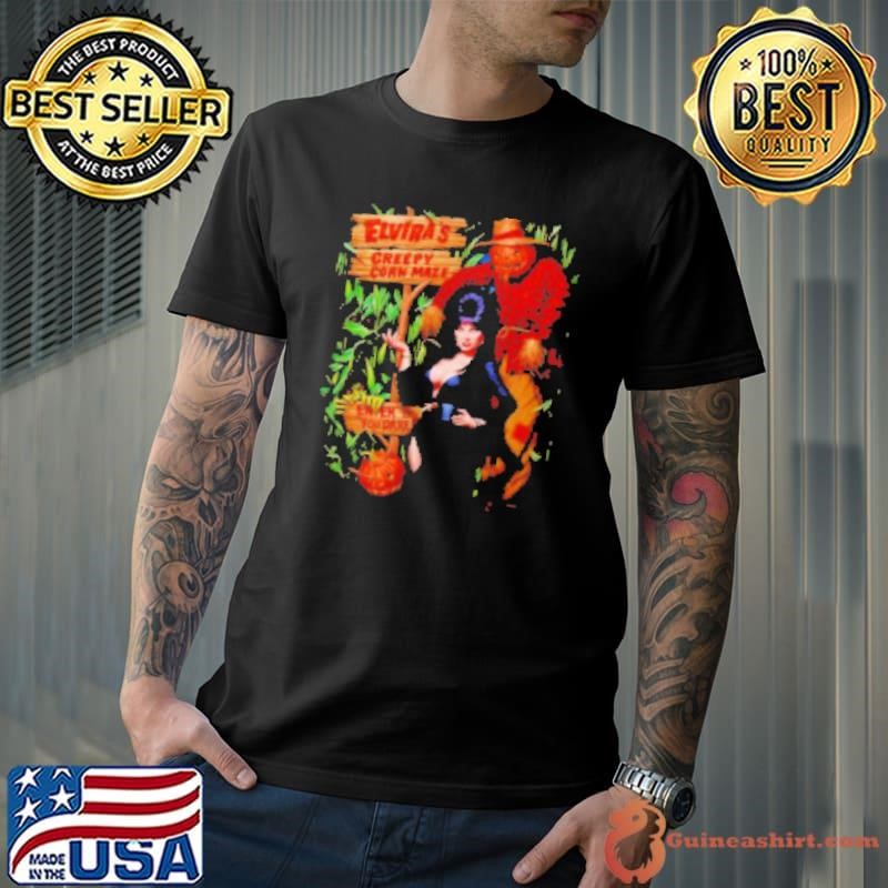 Elviras Creepy Corn Maze Halloween t Unisex