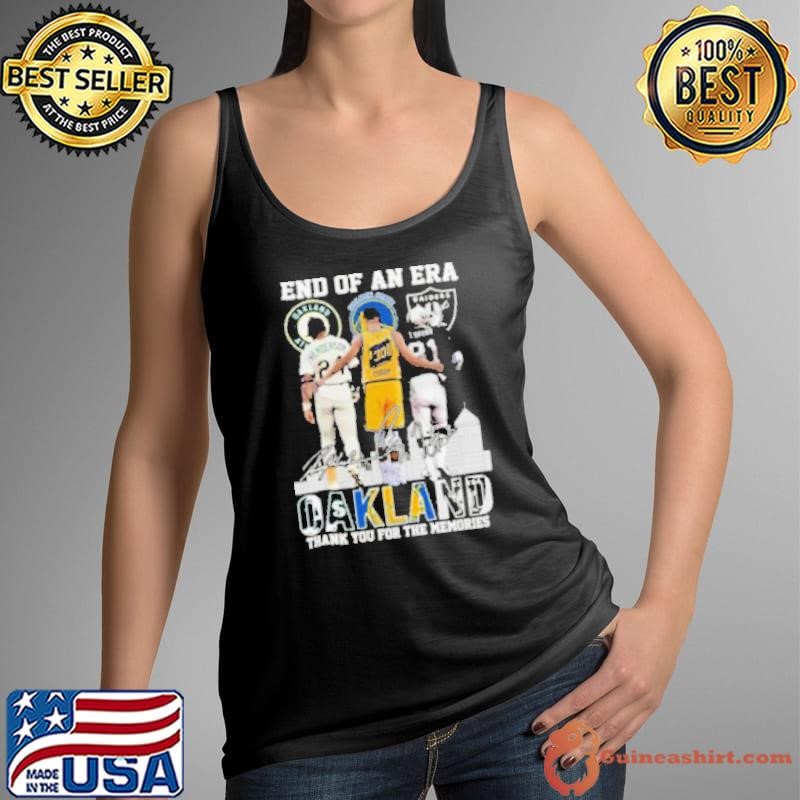 End Of An Era Oakland Henderson Curry And I Brown Thank You For The Memories Signatures 2024 Tank Top
