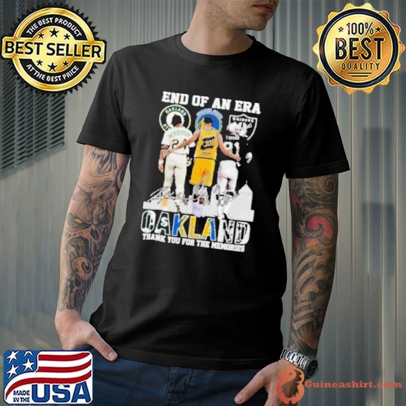 End Of An Era Oakland Henderson Curry And I Brown Thank You For The Memories Signatures 2024 shirt