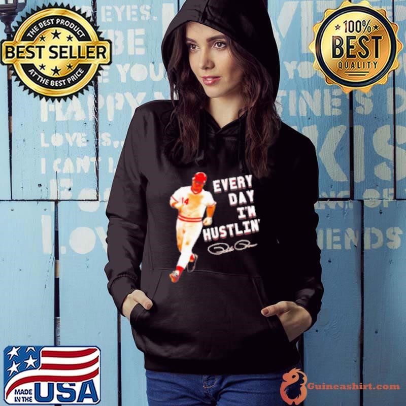 Every Day Im Hustlin Baseball Signature Hoodie
