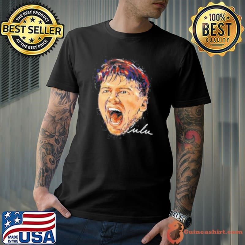 Face Luka Doncic Scream Basketball Signature Unisex