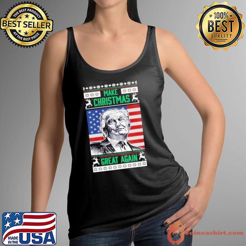 Family Matching Christmas Pajamas Donald Trump Xmas Tank Top