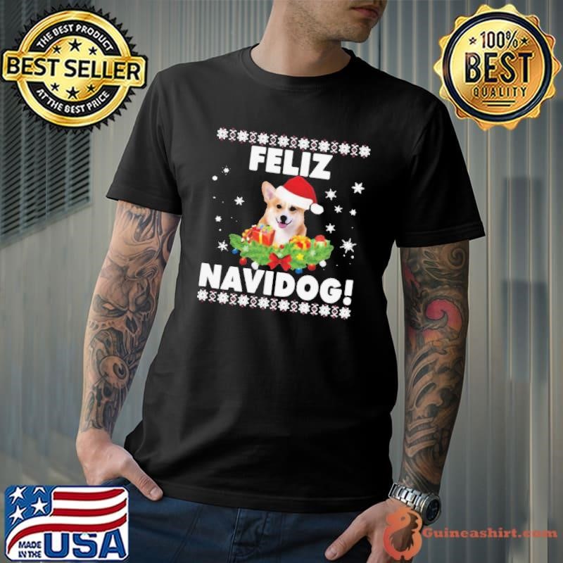 Feliz Navidog Corgi Dog Ugly shirt