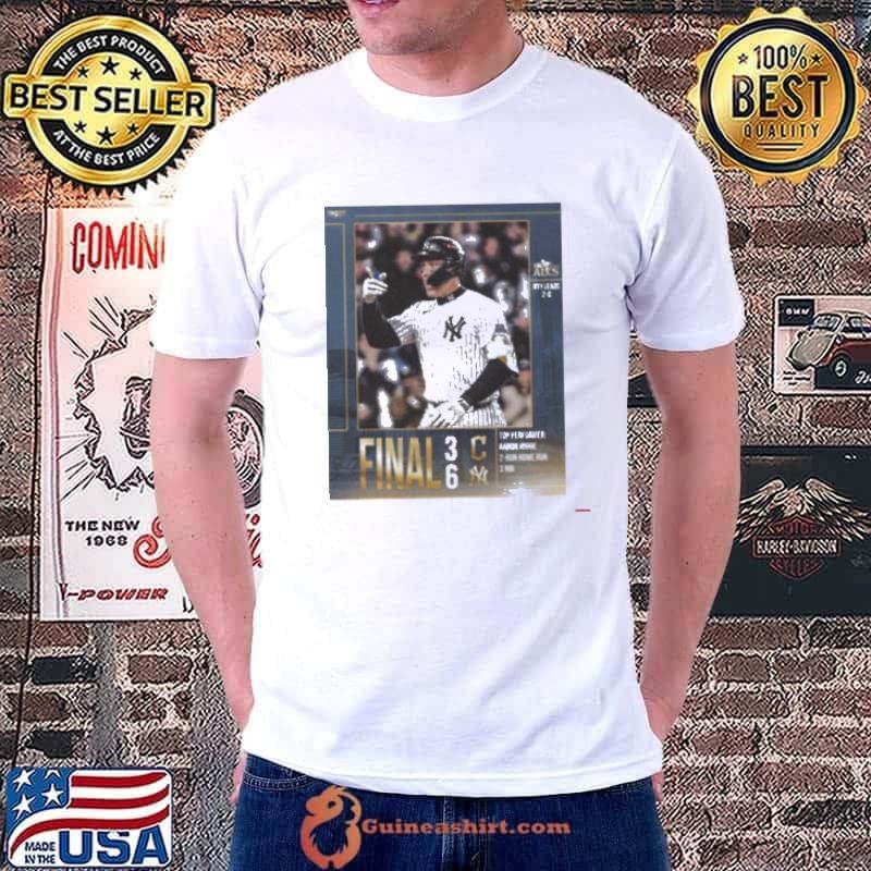 Final Cleveland Guardians 3 6 New York Yankees Top Performer Aaron Judge MLB 2024 ALCS Poster shirt