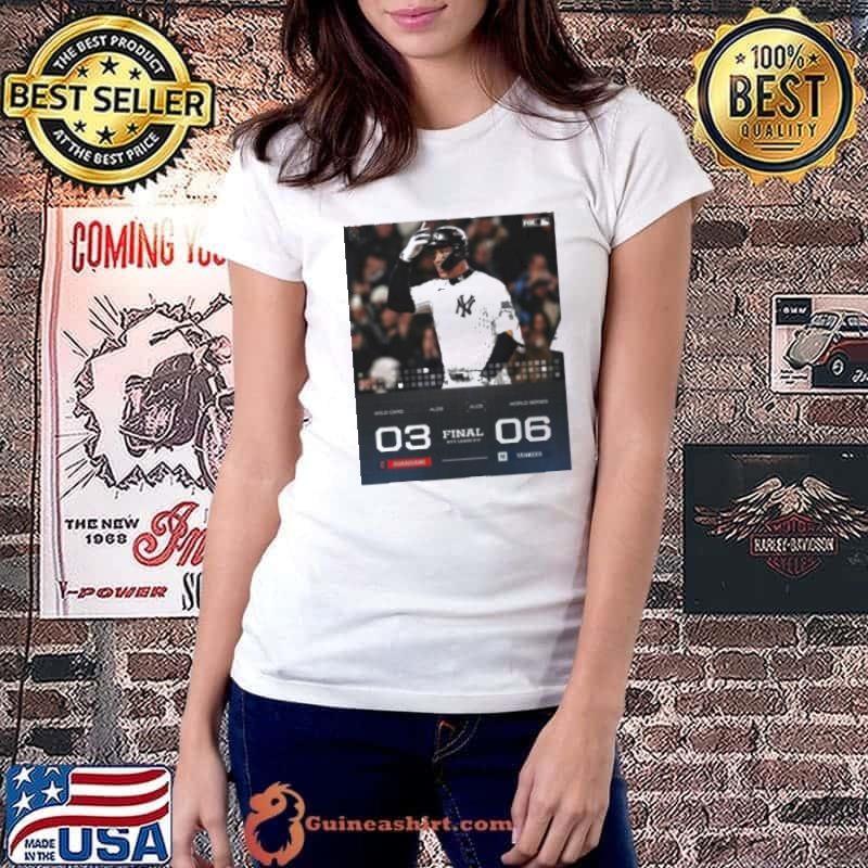 Final NYY Leads 2 0 Cleveland Guardians 03 – 06 New York Yankees ALCS World Series 2024 Poster Ladiestee