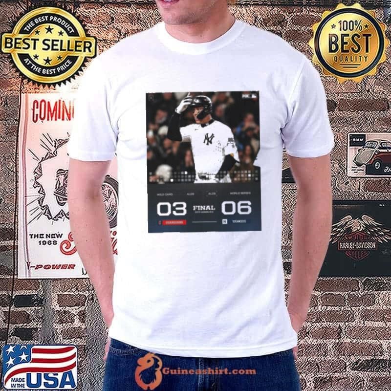 Final NYY Leads 2 0 Cleveland Guardians 03 – 06 New York Yankees ALCS World Series 2024 Poster Shirt