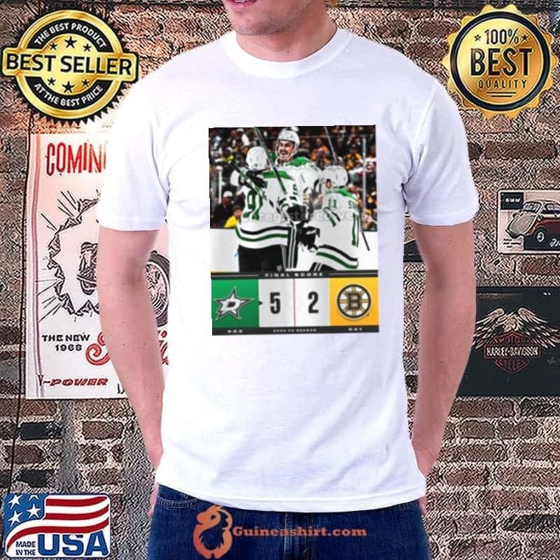 Final Score Dallas Stars 5 – 2 Boston Bruins NHL 2024 25 Season Poster Unisex