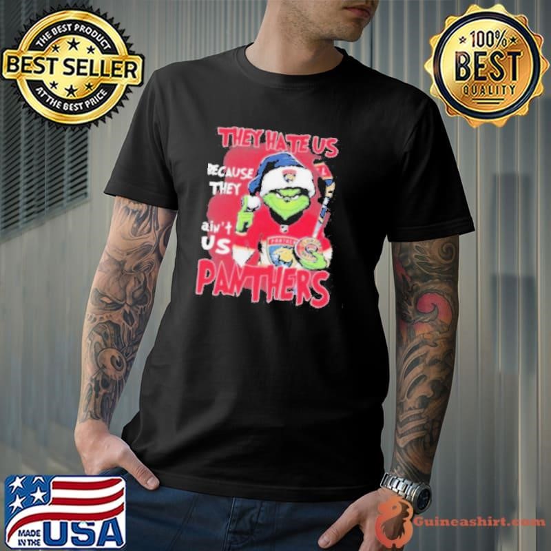 Florida Panthers 2024 Grinch They Hate Us Because The Ain’t Us Hockey Shirt