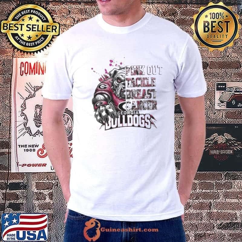 Georgia Bulldogs Pink Out Tackle Breast Cancer 2024 Unisex