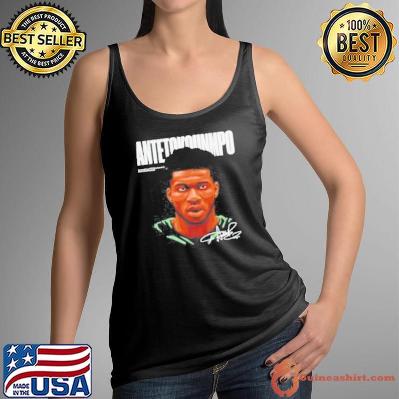 Giannis Antetokounmpo Game Face Basketball Design Signature Tank Top