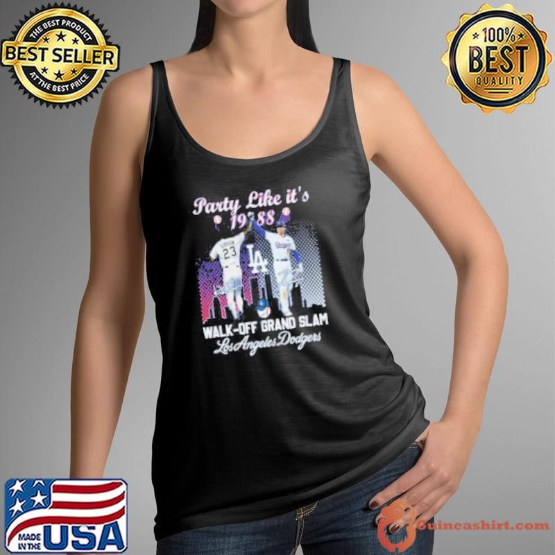 Gibson And Freeman Walk Off Grand Slam Party Like It’s 1988 Los Angeles Dodgers Signatures Tank Top