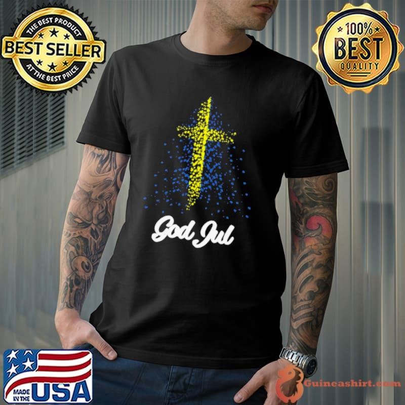 God Jul Sweden Flag Tree shirt