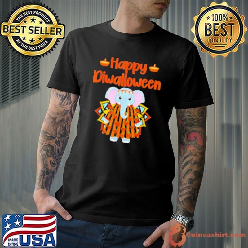 Happy Diwalloween Halloween Diwali Pumpkin Lantern Deepaval Shirt