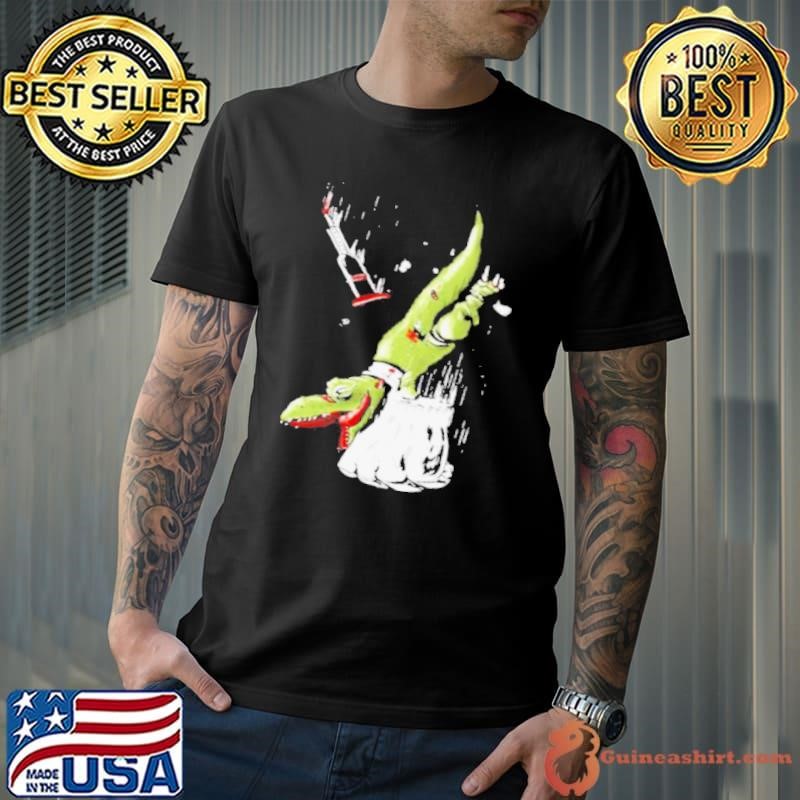 How ridiculous merch falling rexy with hulks fist shirt