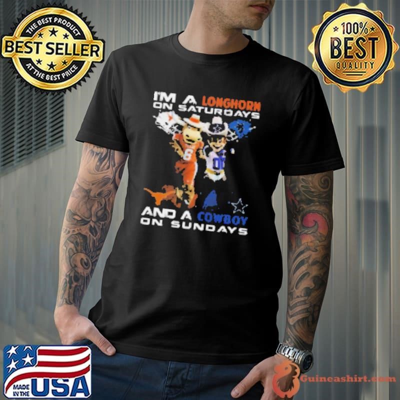 I'm A Longhorn On Saturdays And A Cowboy On Sundays Shirt