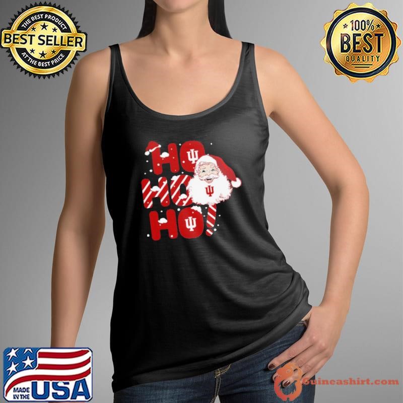 Indiana Hoosiers Ho Ho Ho Santa Claus Christmas Tank Top