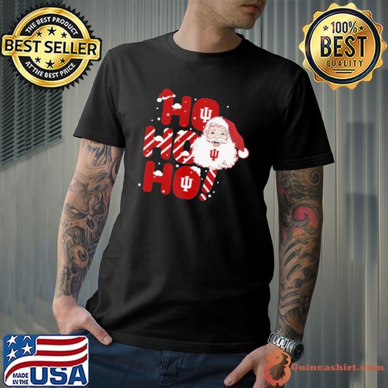 Indiana Hoosiers Ho Ho Ho Santa Claus Christmas shirt