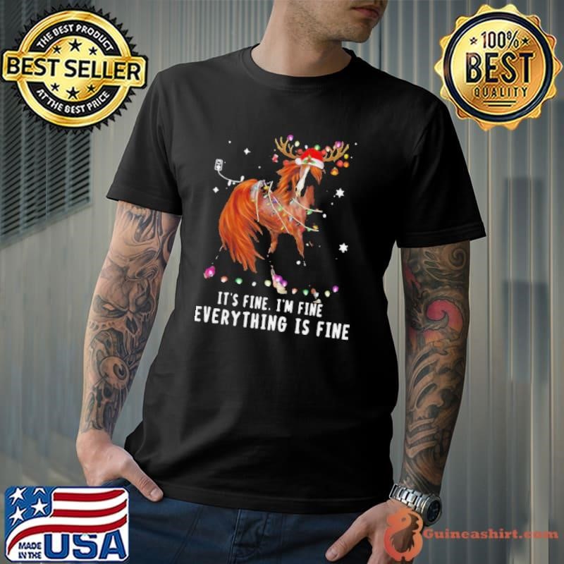 Its Fine Im Fine Everything Is Fine Christmas shirt