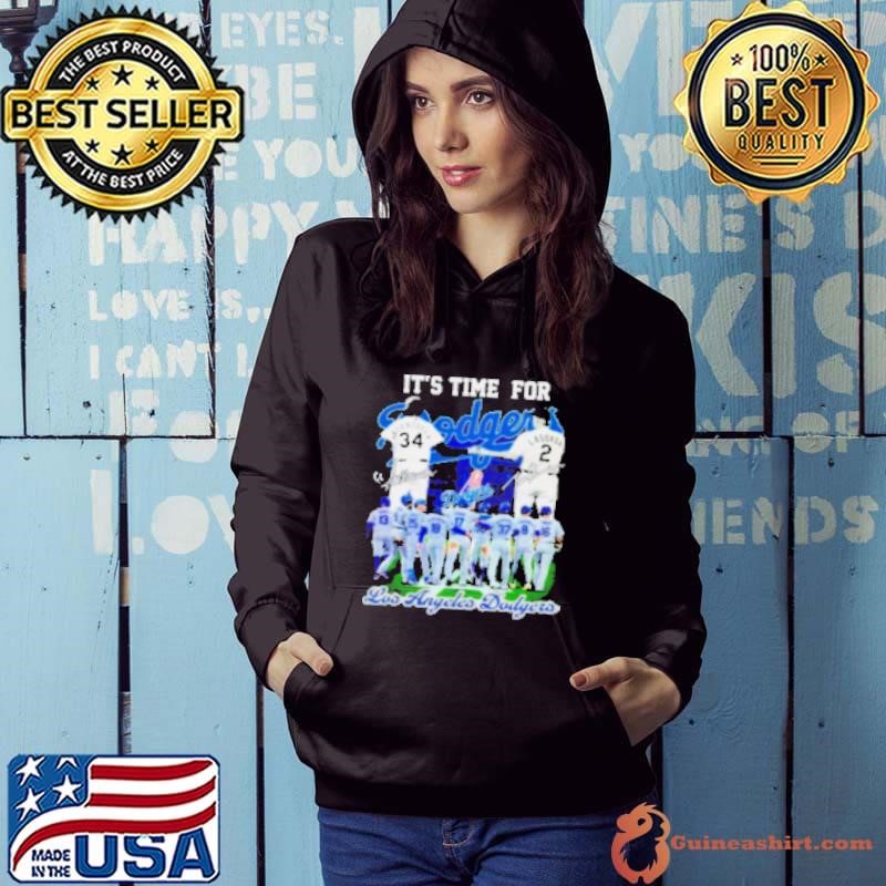 It's Time For Fernando Valenzuela And Lasorda Los Angeles Dodgers Hoodie