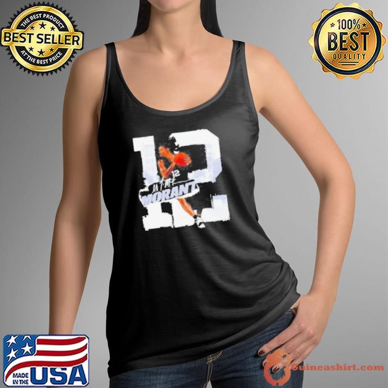 Ja Morant 12 Memphis Rough Basketball Signature Shirt