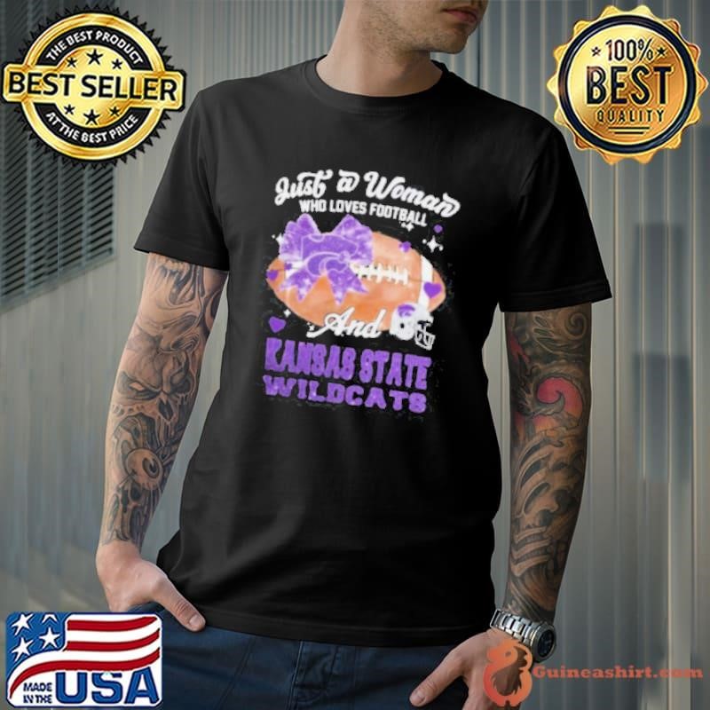 Just A Woman Who Loves Football And Kansas State Wildcats Helmet Unisex