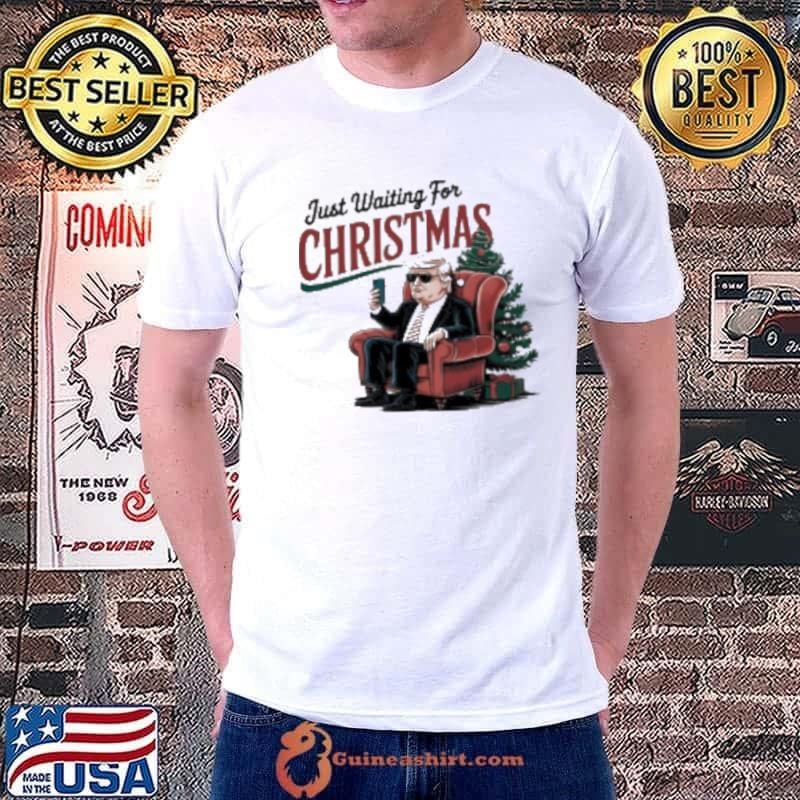 Just Waiting For Christmas Donald Trump 2024 Unisex