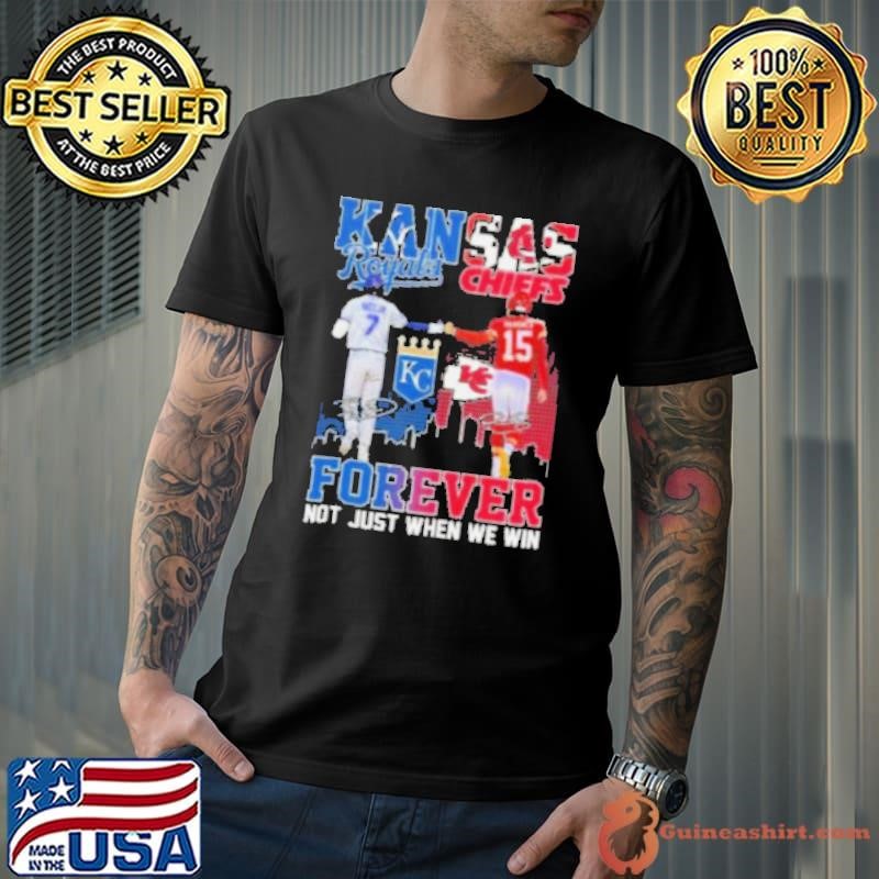 Kansas City Royals Bobby Witt Jr. Kansas City Chiefs Patrick Mahomes Stars Forever Not Just When We Win shirt