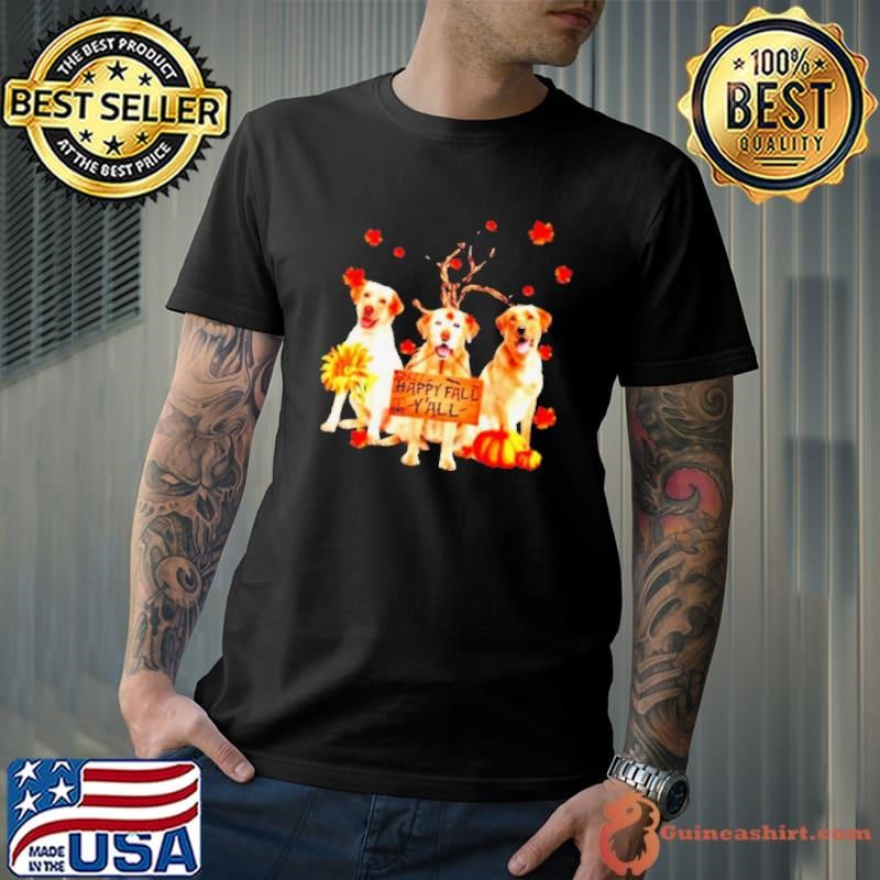 Labrador Retriever Happy Fall Yall shirt