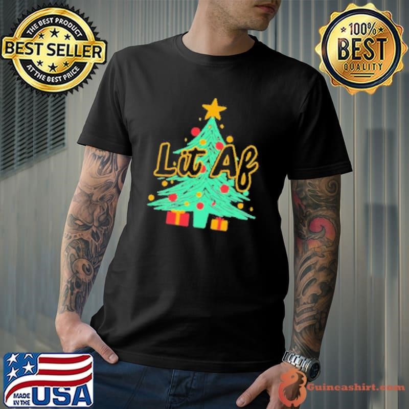Lit AF Christmas tree Unisex