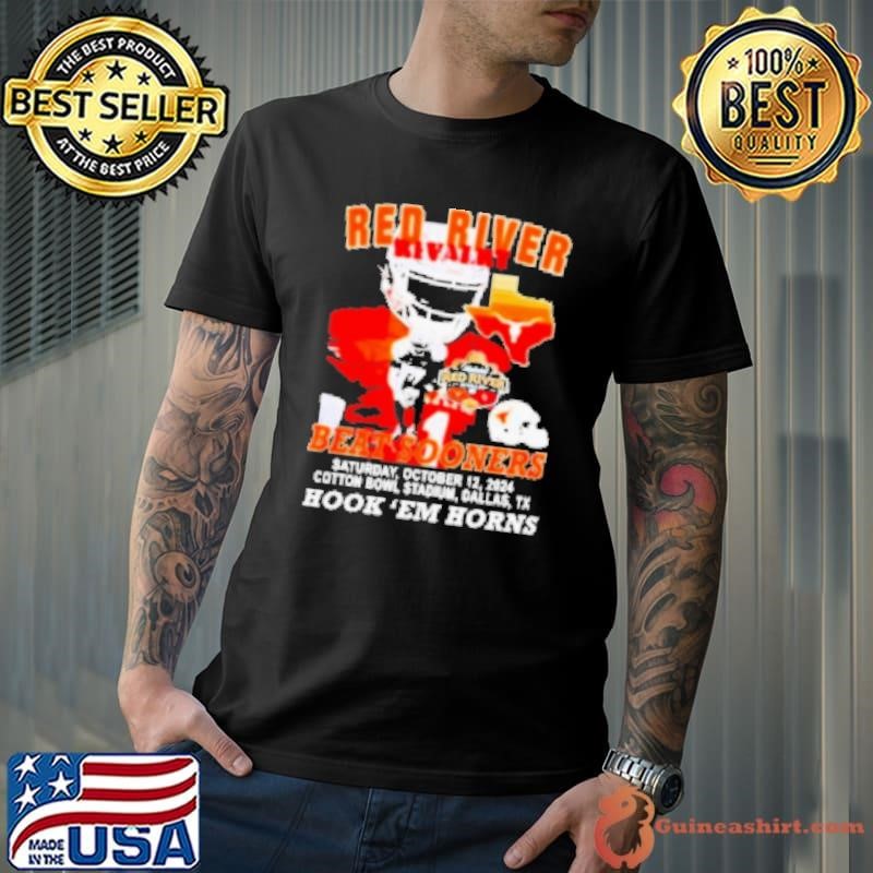 Longhorns Red River Rivalry Beat Sooners 2024 Hook em Horns Shirt