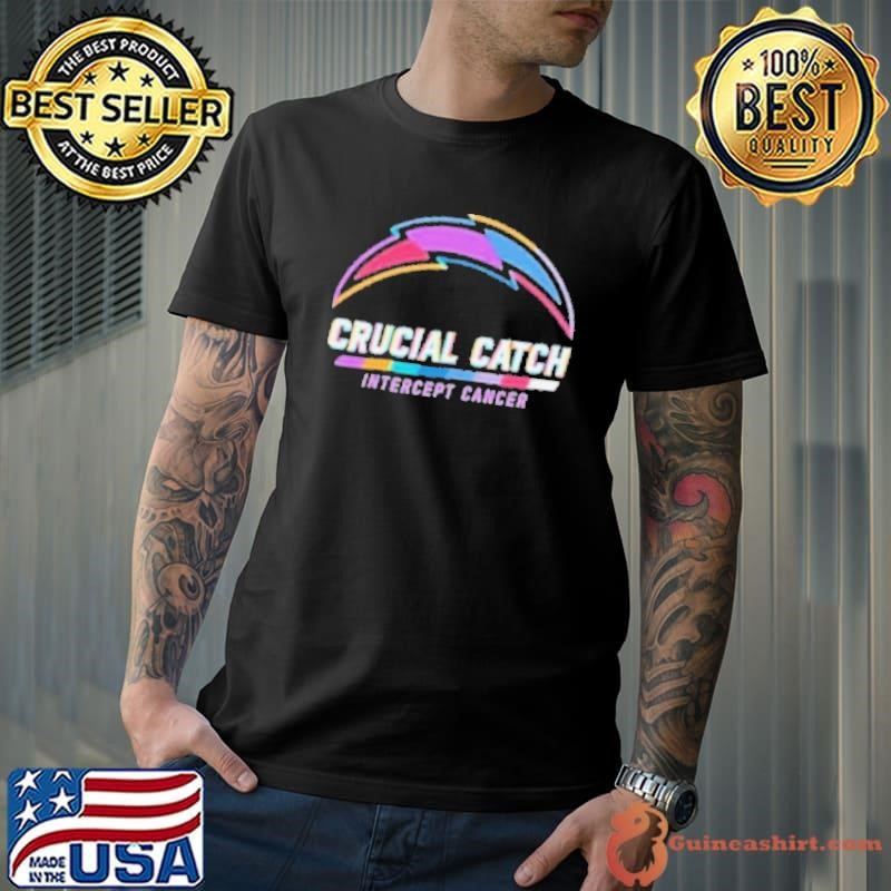 Los Angeles Chargers 2024 Crucial Catch Intercept Cancer Awareness Shirt