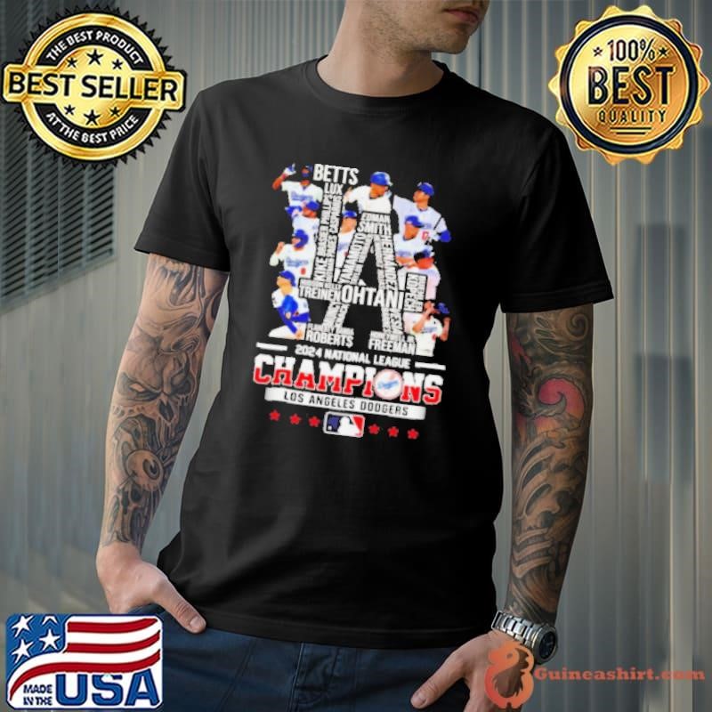 Los Angeles Dodgers 2024 national league champions team shirt