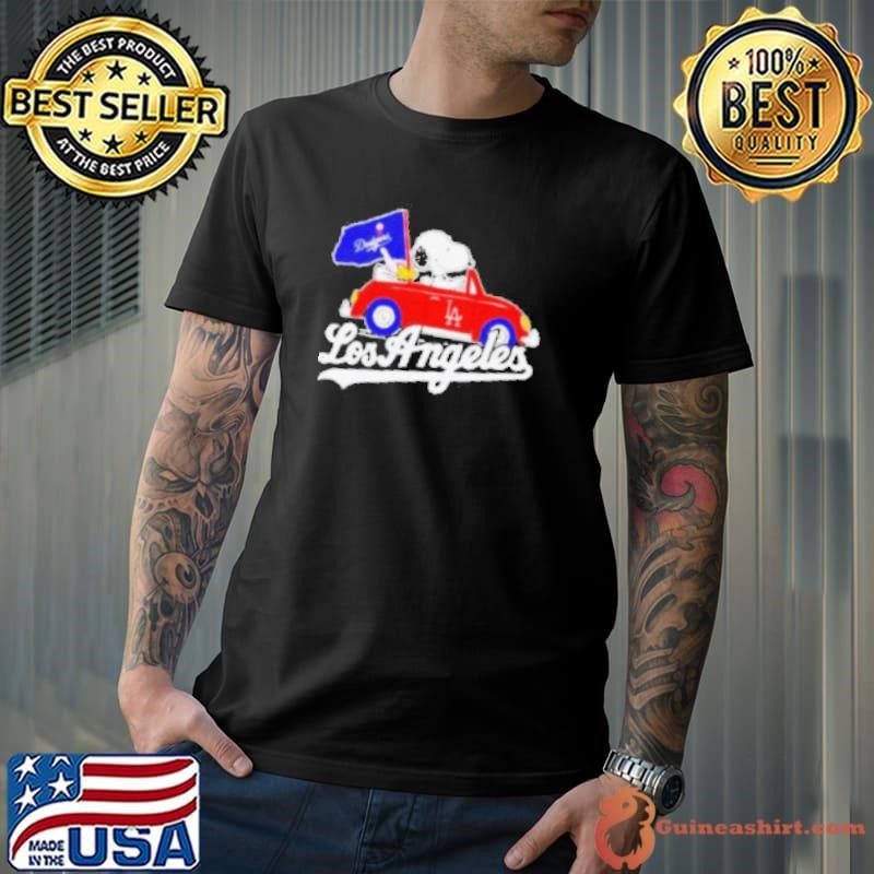Los Angeles Dodgers Peanuts Drive a Car shirt