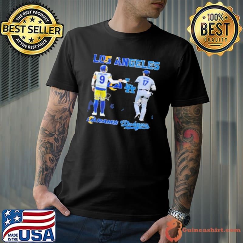 Los Angeles Rams Los Angeles Dodgers The Rivals In The City 2024 Signatures Shirt