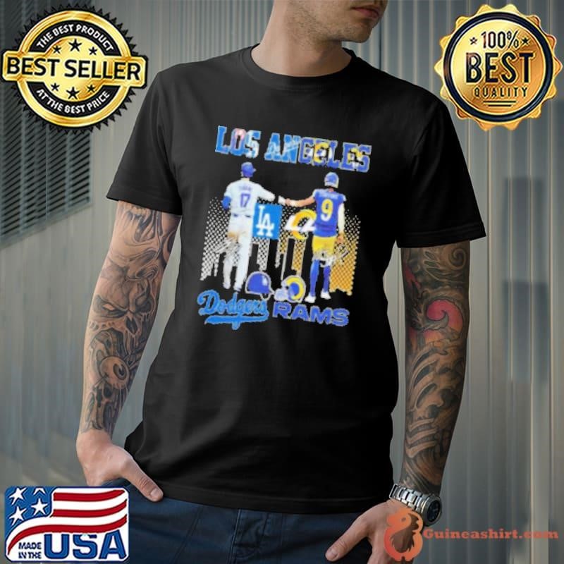 Los Angeles Team Dodgers Ohtani Rams Stafford Signatures 2024 Unisex