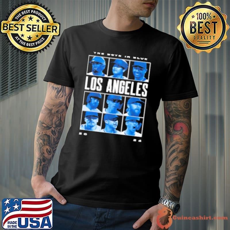 Los Angeles boys in blue Shirt