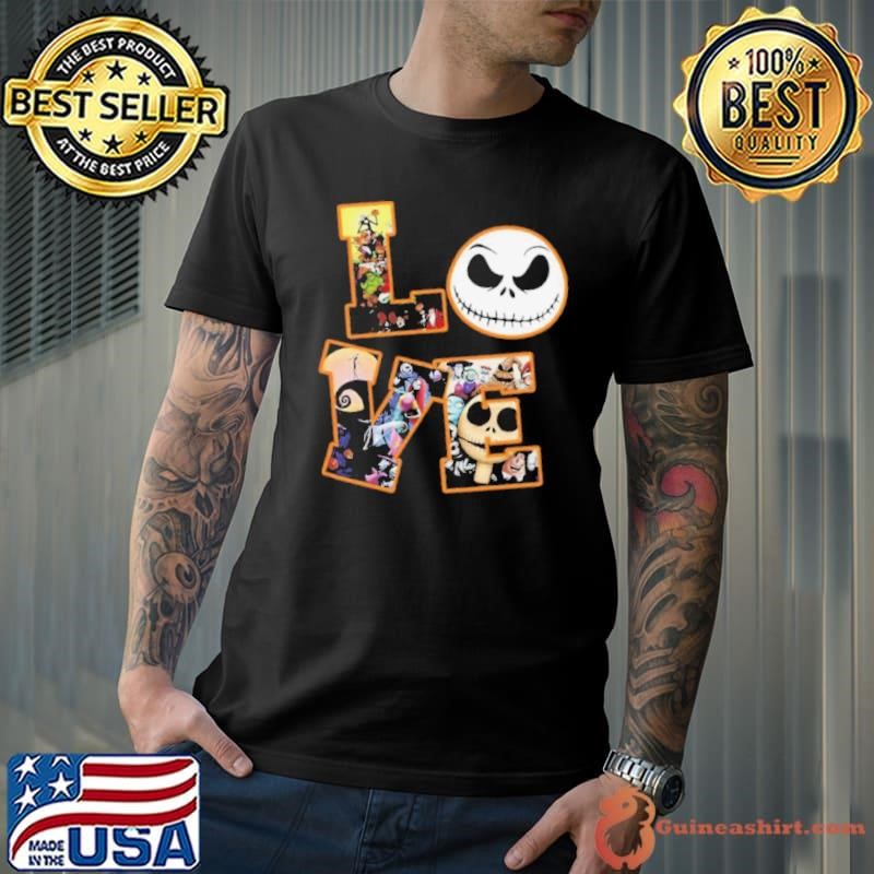 Love Jack Skellington The nightmare before Christmas shirt