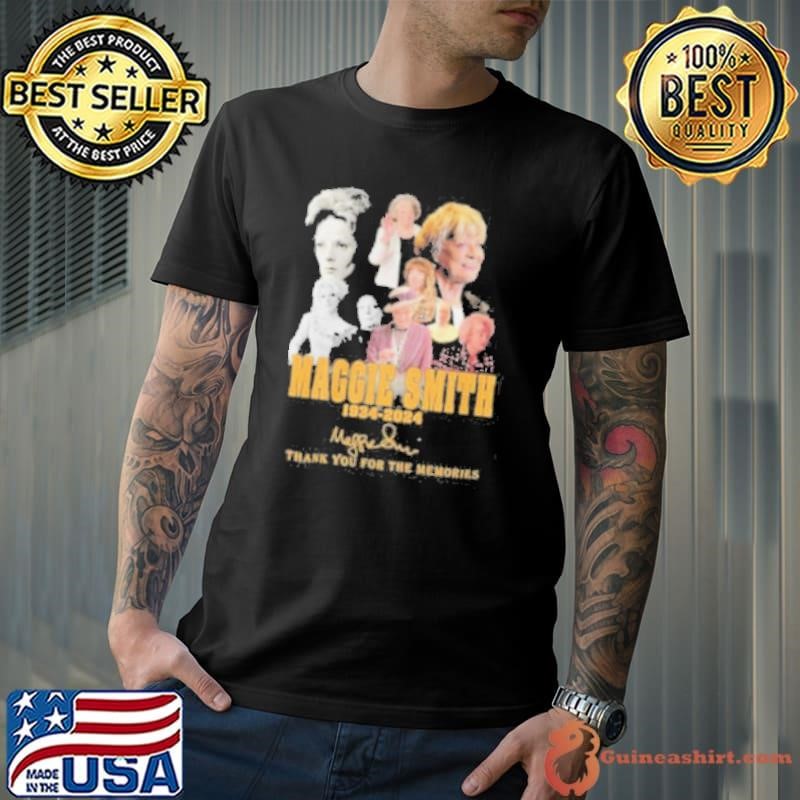 Maggie Smith 1934 2024 Signature Thank You For The Memories Shirt
