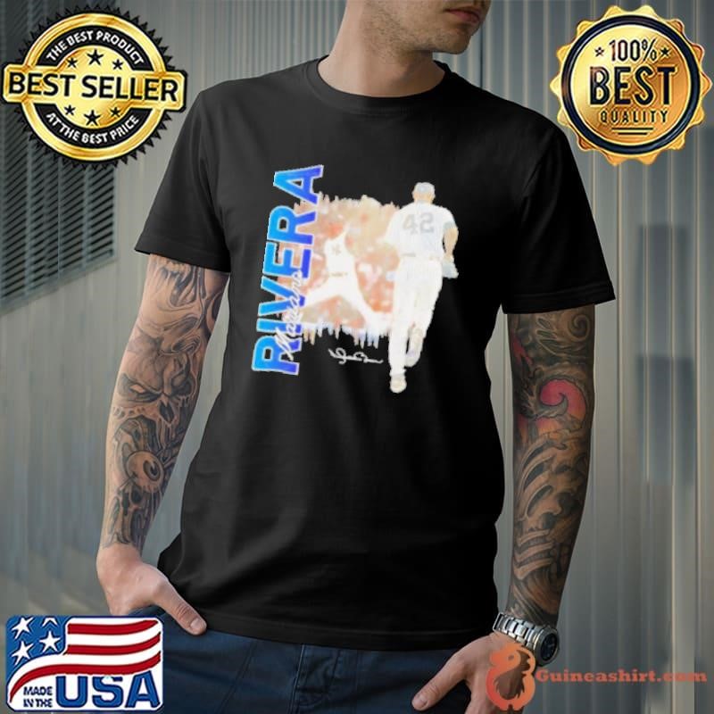Mariano Rivera New York city skyline signature shirt