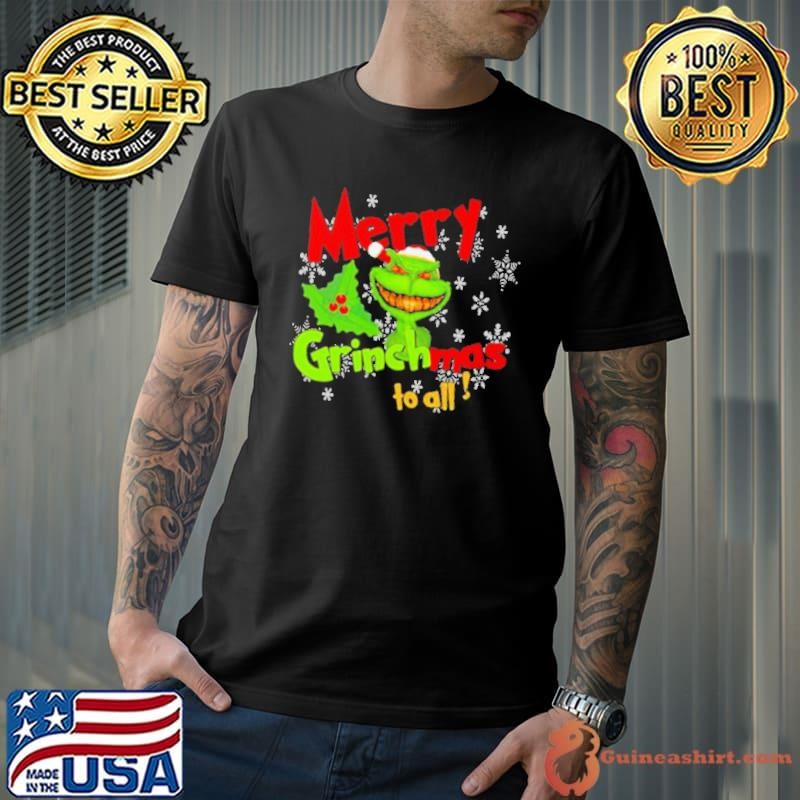 Merry Grinchmas To All Skull Grinch Unisex