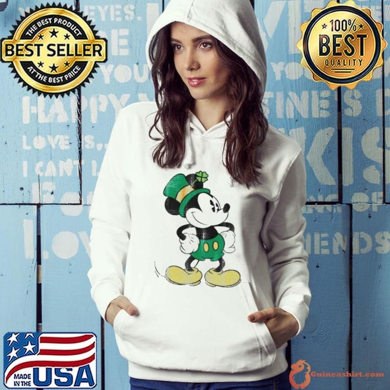 Mickey Mouse Green St Patricks Standing Lucky Hoodie