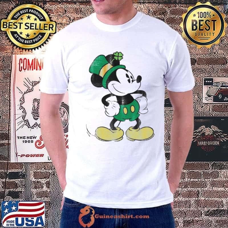 Mickey Mouse Green St Patricks Standing Lucky Unisex