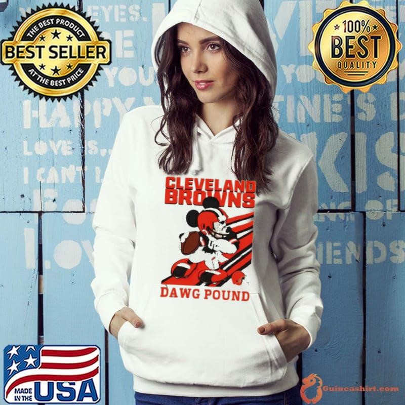 Mickey mouse cleveland browns dawg pound shirt
