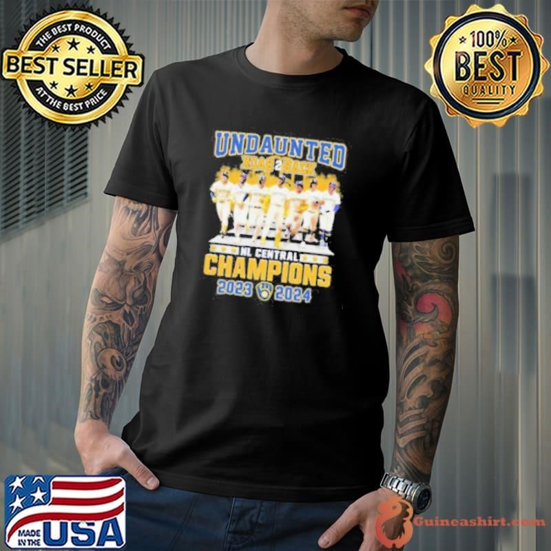 Milwaukee Brewers Undaunted Back 2 Back NL Central Champions 2023 2024 Shirt