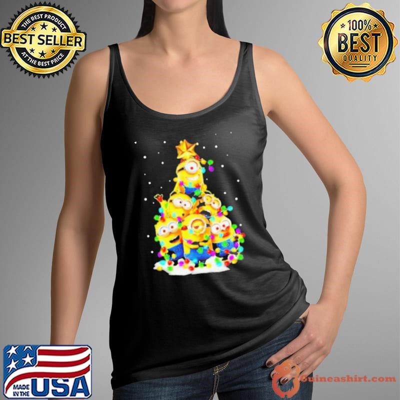 Minions Christmas tree shirt